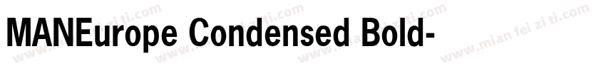 MANEurope Condensed Bold字体转换